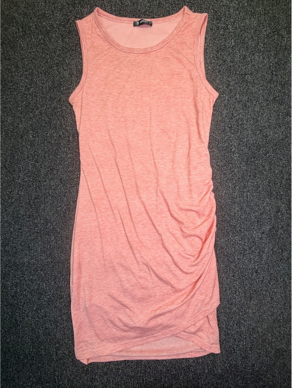 BTFBM Sleeveless Pink Ruched Bodycon Dress Medium